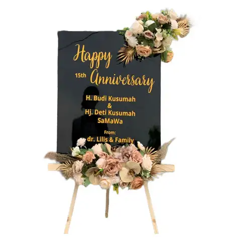 Papan Bunga Akrilik Berembeng
